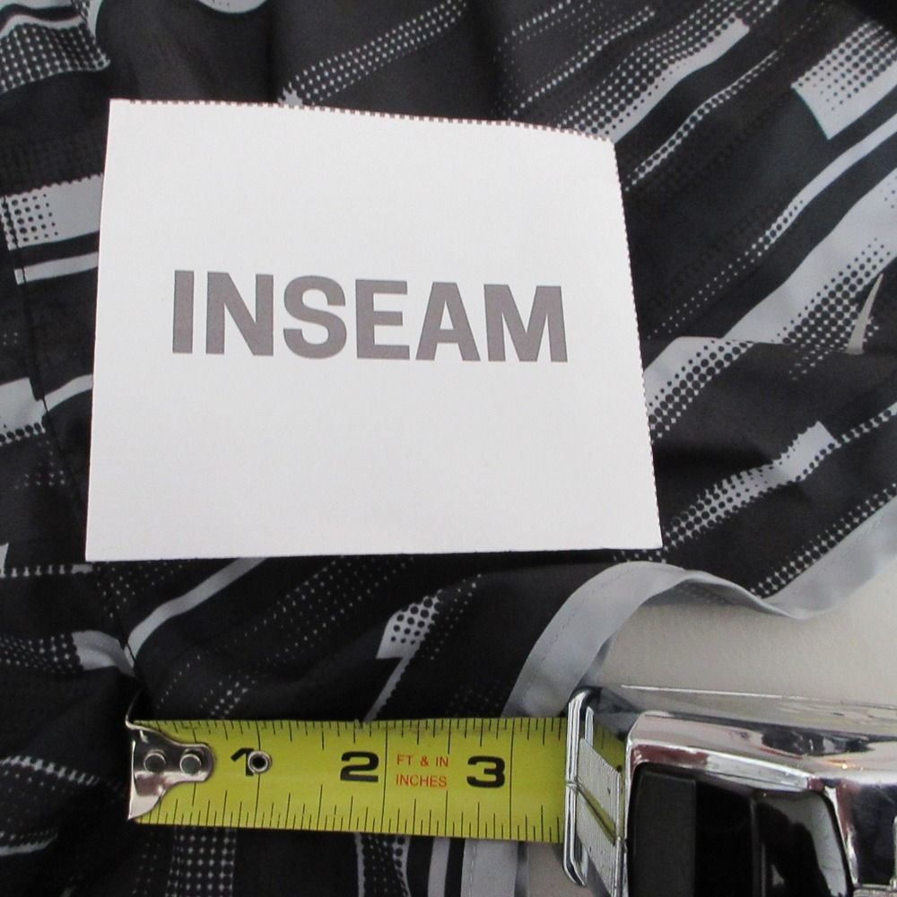 Nike Womens Running Shorts Black Grey Digital Print Mesh Athletic Size M - Picture 9 of 9